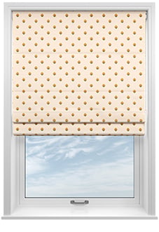 Petal & Block Nitara Spot, Marigold - Roman Blind
